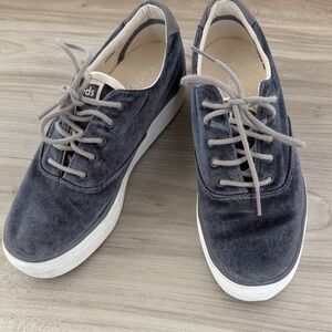 Keds Navy Blue Velvet Sneakers